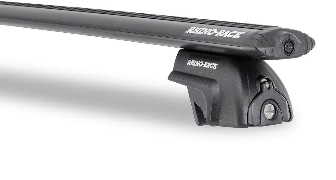 JB1620 – RHINO RACK Roof Rack, Direct Fit Black With Two Roof Rack Cross Bar/ One Roof Rack Mounting Kit 54 Inch Leng...